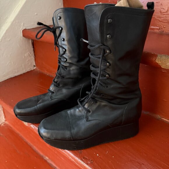 vintage stephane kelian platform whimsigoth grunge goth boots - Picture 1 of 10